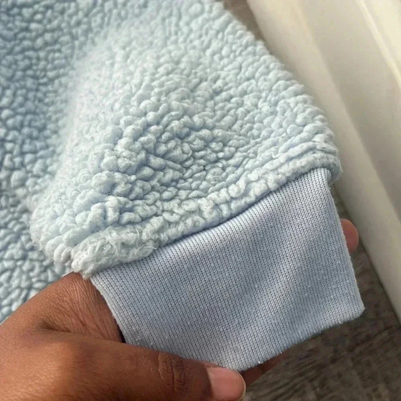 Women’s Disney Blue Eeyore Sherpa Pull Over Sweatshirt - Picture 2 of 4